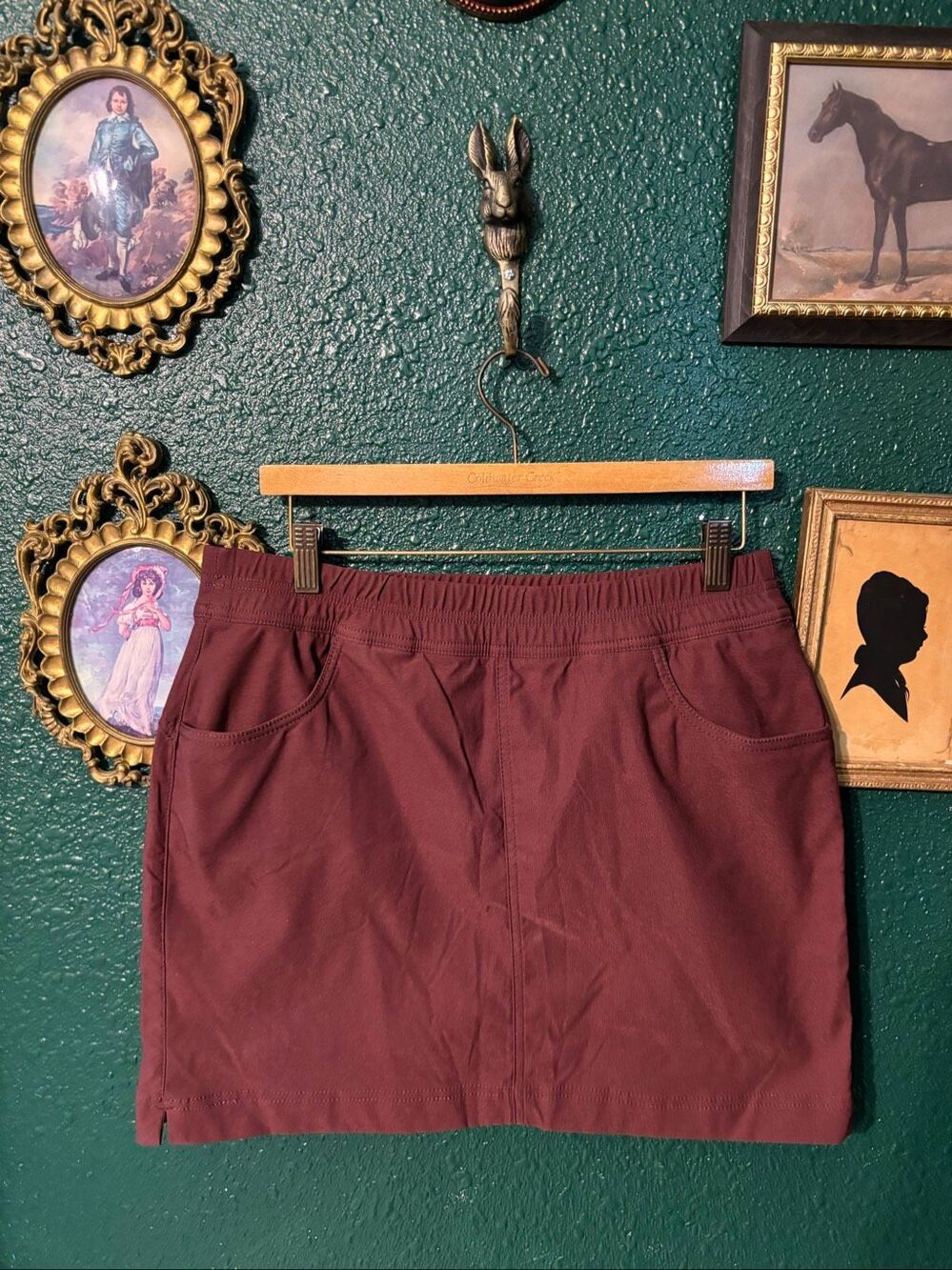 PrAna Women’s Burgundy Skort Sz 12 Mini